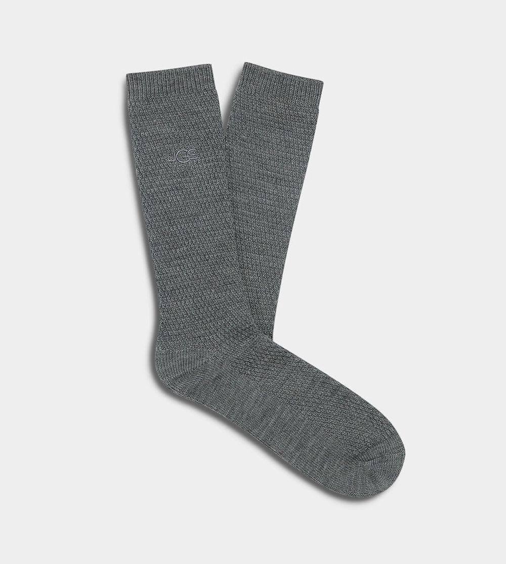 Ugg Sock Mens - Ugg Classic Grey - 214ASIBOT